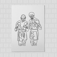 Load image into Gallery viewer, Boxing Prints - Marvin Hagler vs Tommy Hearns
